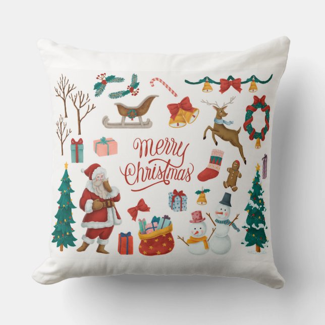 Coussin Icône de Noël (Recto)