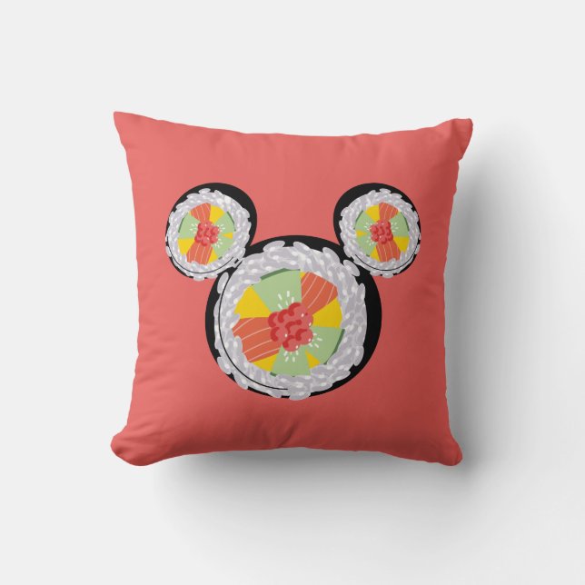 Coussin Icône de sushi Mickey Mouse (Recto)