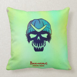 Coussin Icône de tête de boomerang du peloton   de suicide