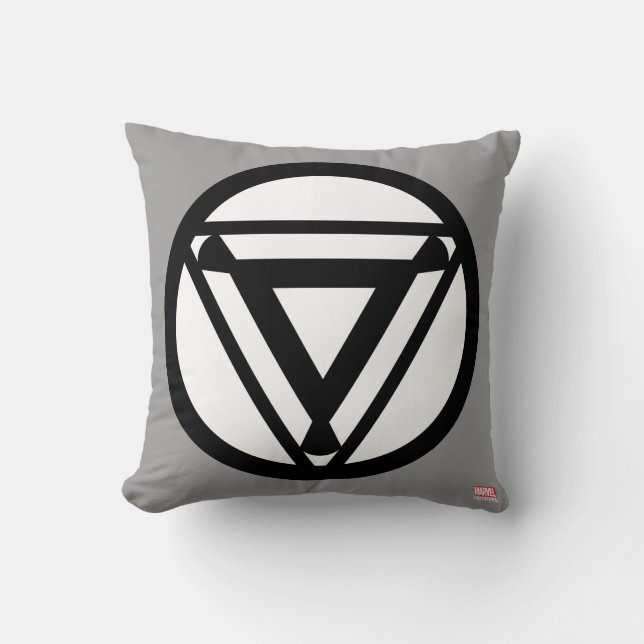Coussin Icône du réacteur Arc de Iron Man (Recto)