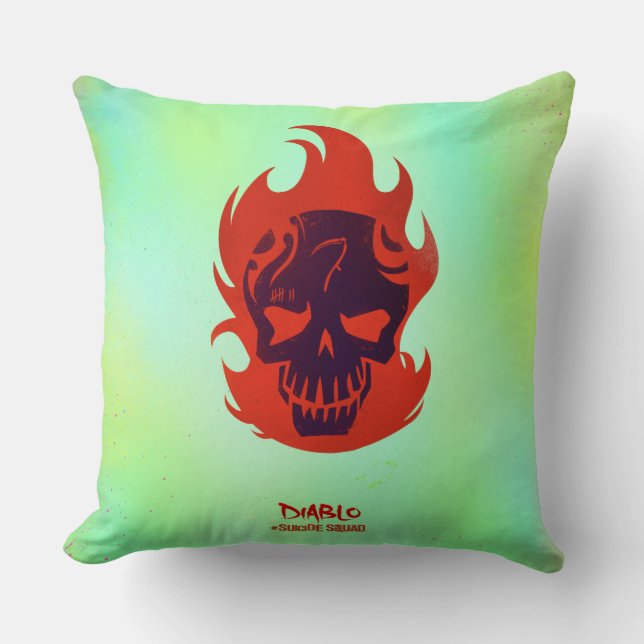Coussin Icône principale du peloton | Diablo de suicide (Recto)