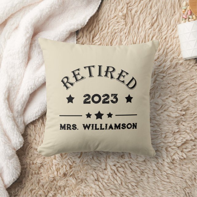 Coussin Idée cadeau de retraite personnalisée (Couverture)