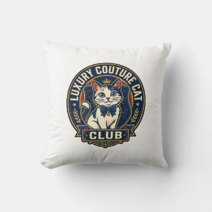 Coussin Idée cadeau pour maman chat de luxe couture - Luxe
