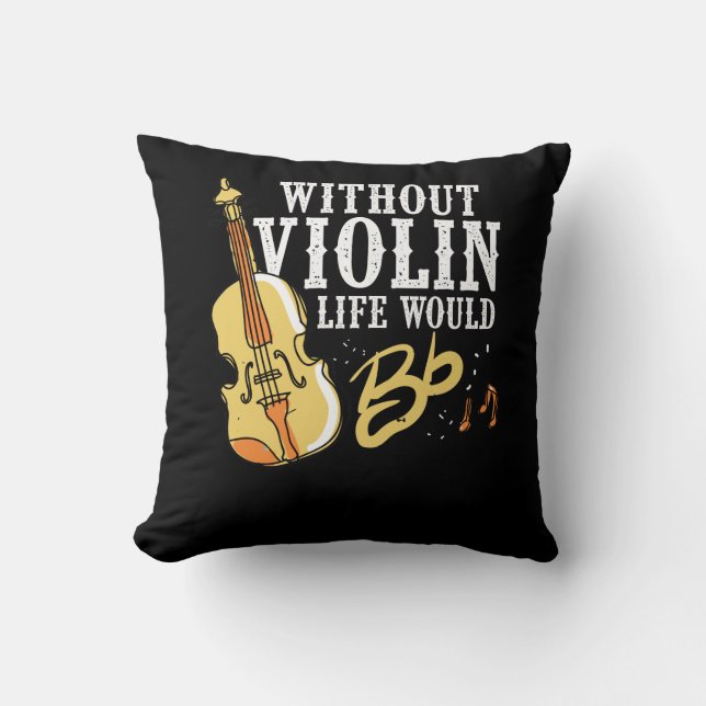 Coussin Idée de cadeau de violoniste pour l'instrument de (Recto)