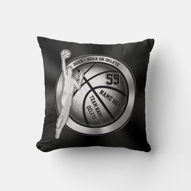 Coussin Idées nocturnes pour les joueurs de basket-ball po (Recto)