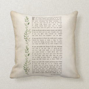 Coussin IF, Poème inspiré de Rudyard Kipling