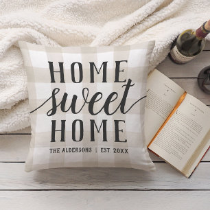Coussin Iivoire Plaid Personnalisé Accueil Sweet Home