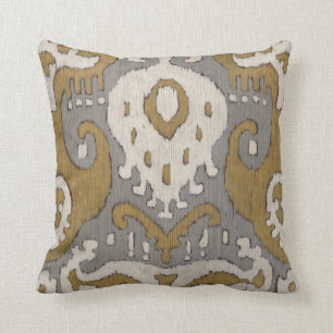 Coussin Ikat ocre II