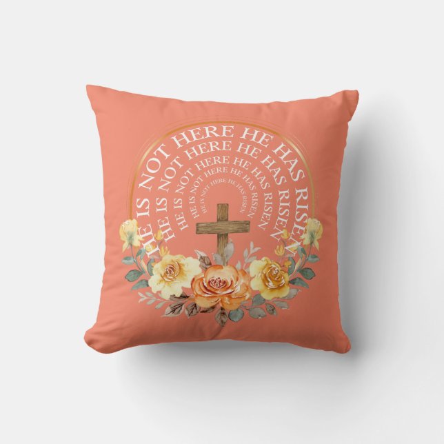 Coussin Il A Augmenté La Frame Des Fleurs Cercles Femmes P (Recto)