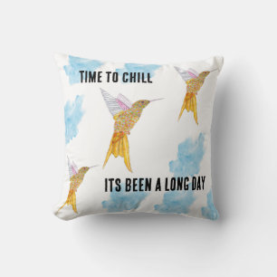 Coussin Il est temps de refroidir les colibris