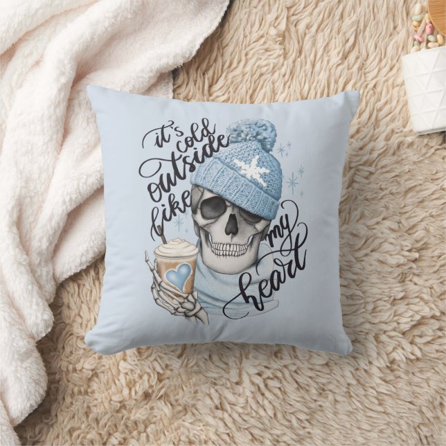 Coussin Il fait froid dehors comme mon coeur (Couverture)