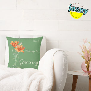 Coussin Il y a de la beauté dans la culture florale Lillie