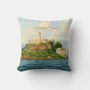 Coussin Île d'Alcatraz – Site touristique de San Francisco