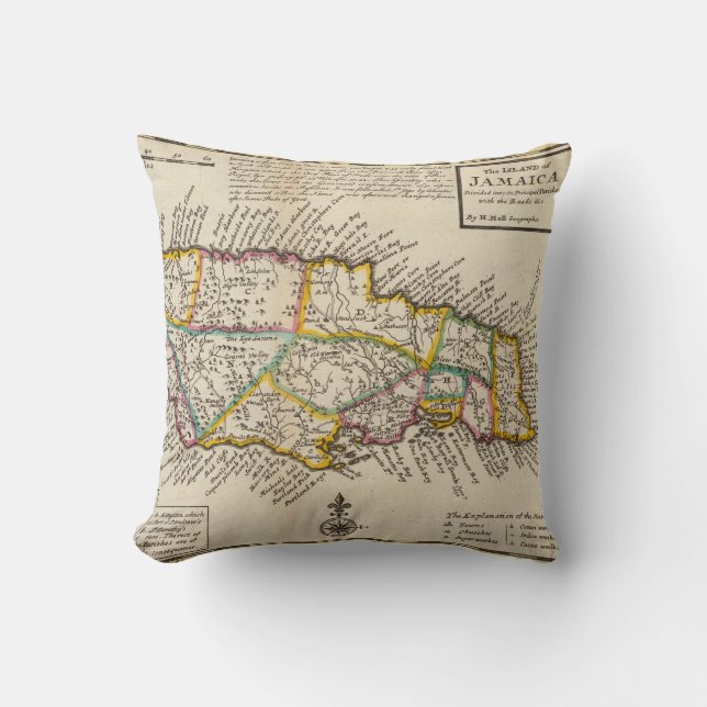 Coussin Île de la Jamaïque (Recto)