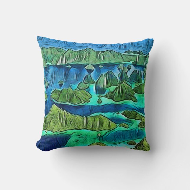 Coussin Îles d'Ampat de rajah (Recto)