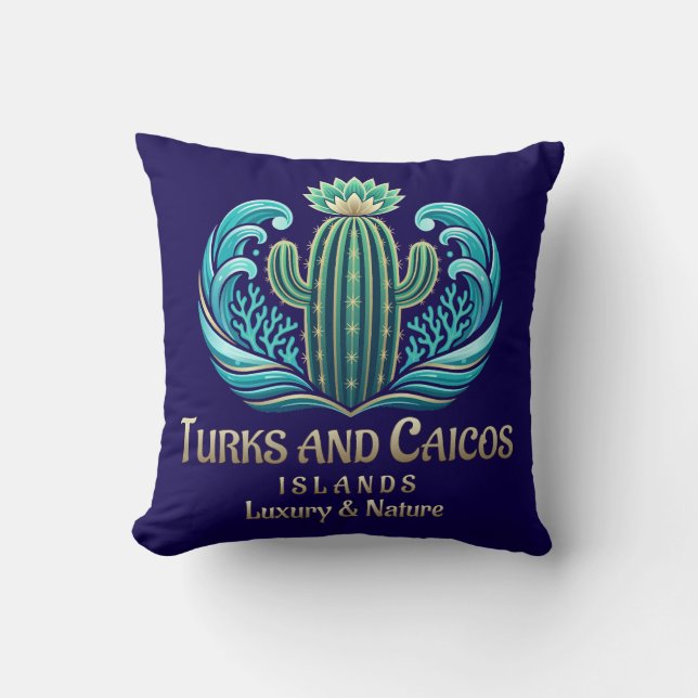Coussin Îles Turques-et-Caïques (Recto)