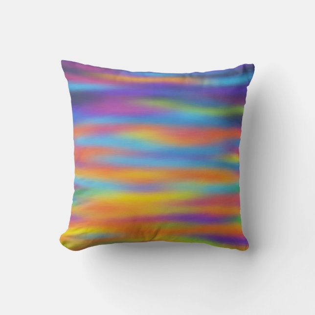 Coussin Illustration abstraite de ciel de coucher du (Recto)