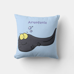 Coussin Illustration amusante de dessin animé en têtard