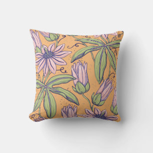 Coussin Illustration aquarelle de fleurs pressées
