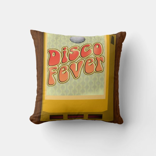 Coussin Illustration Boogie Down Disco Fever Seventies (Recto)