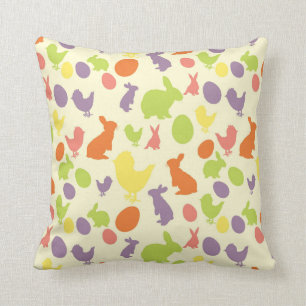 Coussin Illustration d'arrière - plan de Pâques