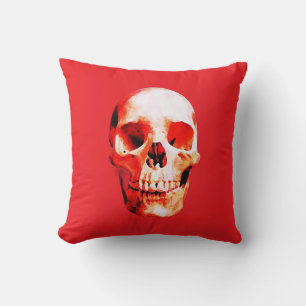 Coussin Illustration d'art Pop Skull