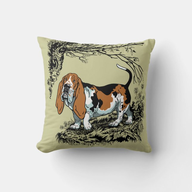 Coussin illustration de basses (Recto)