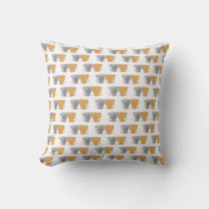 Coussin Illustration de chatons adorables et duveteux - Ar