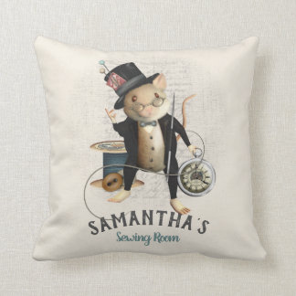 Coussin Illustration de couture de conception de souris