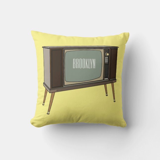 Coussin Illustration de dessin télévisé (Recto)