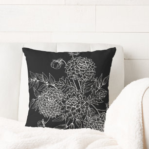 Coussin Illustration de fleur délicate