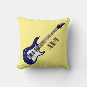 Coussin Illustration de guitare électrique