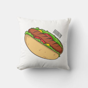 Coussin Illustration de Hot dog
