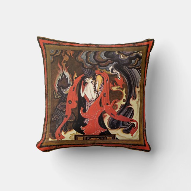 Coussin Illustration de Kay Nielsen pour les amoureux des  (Recto)