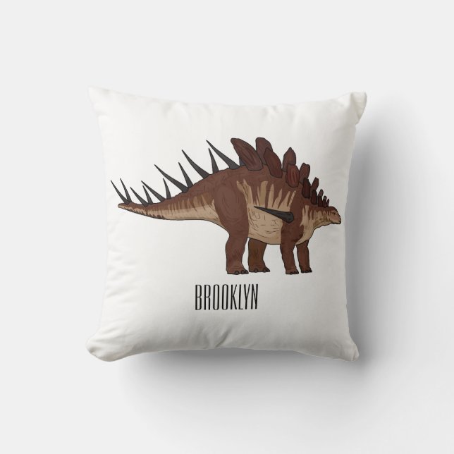 Coussin Illustration de Kentrosaurus (Recto)