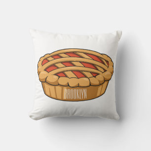 Coussin Illustration de la caricature à tarte