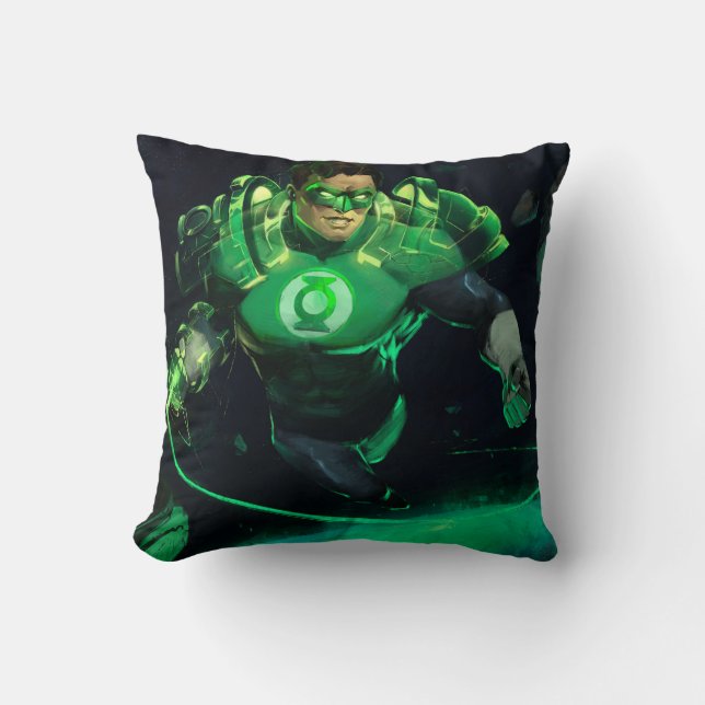 Coussin Illustration de la lanterne verte de la crise infi (Recto)