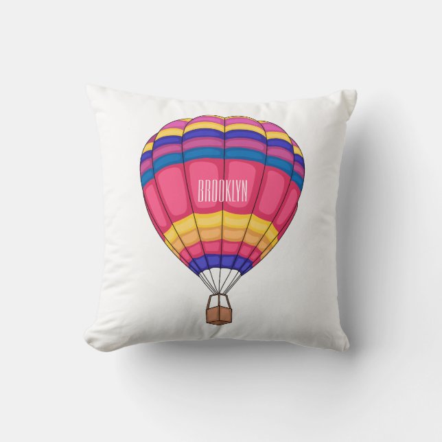 Coussin Illustration de la montgolfière (Recto)