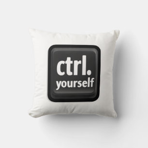 Coussin Illustration de la touche « Ctrl Yourself » – Moti