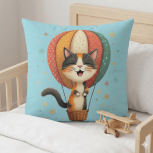 Coussin Illustration de l'aventure de Calico Cat