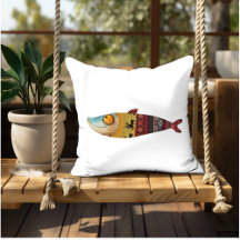 Illustration de poisson amusant art intérieur déco