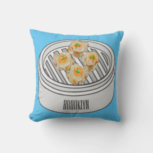 Coussin Illustration de Shumai dim sum
