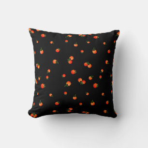 Coussin Illustration de tomates cerises. Aquarelle transpa