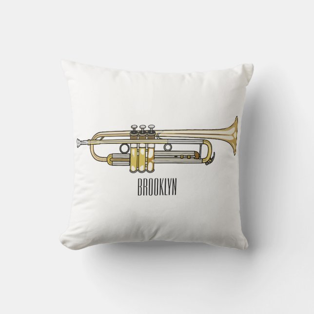 Coussin Illustration de trompette (Recto)