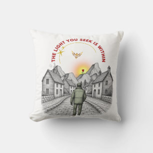 Coussin Illustration de voyage inspirant