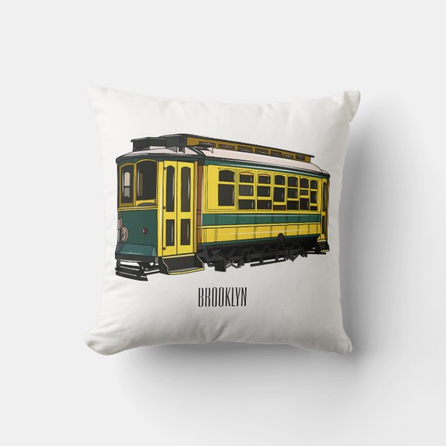 Coussin Illustration du chariot Mata (Recto)