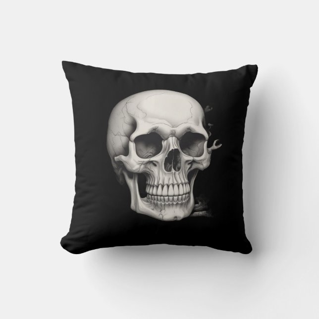 Coussin Illustration du crâne (Recto)