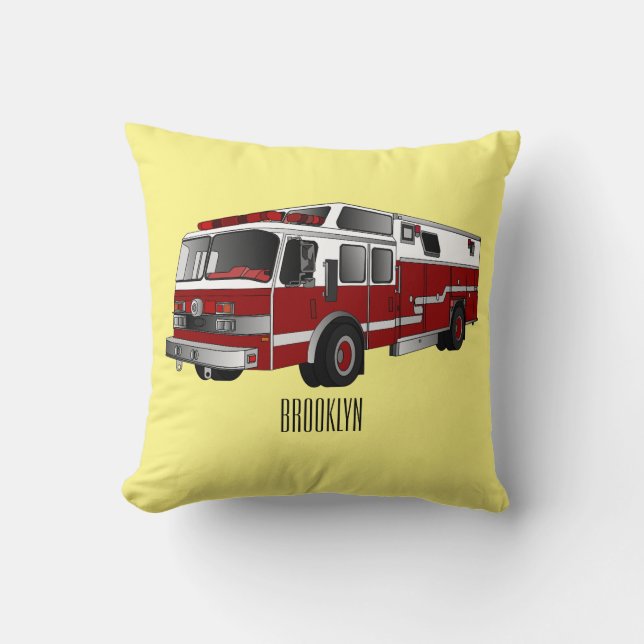 Coussin Illustration du moteur à incendie (Recto)