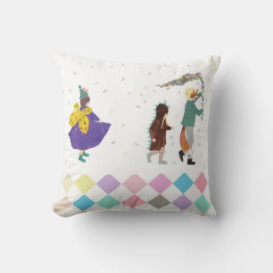 Coussin Illustration du printemps du Carnaval des enfants