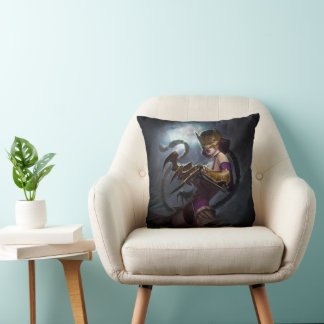 Coussin Illustration d'une crise infinie, gaslight Catwoma
